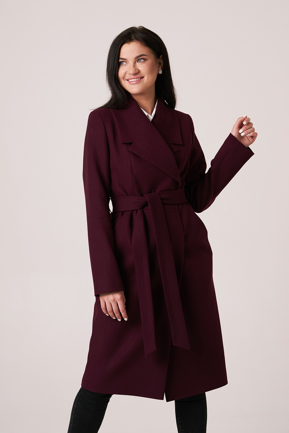 Женское приталенное пальто 10982 купить в интернет-магазине с доставкой