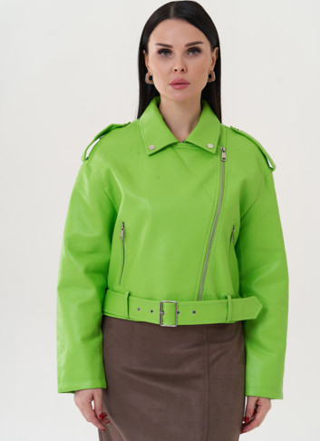 Куртка из эко кожи с английским воротником