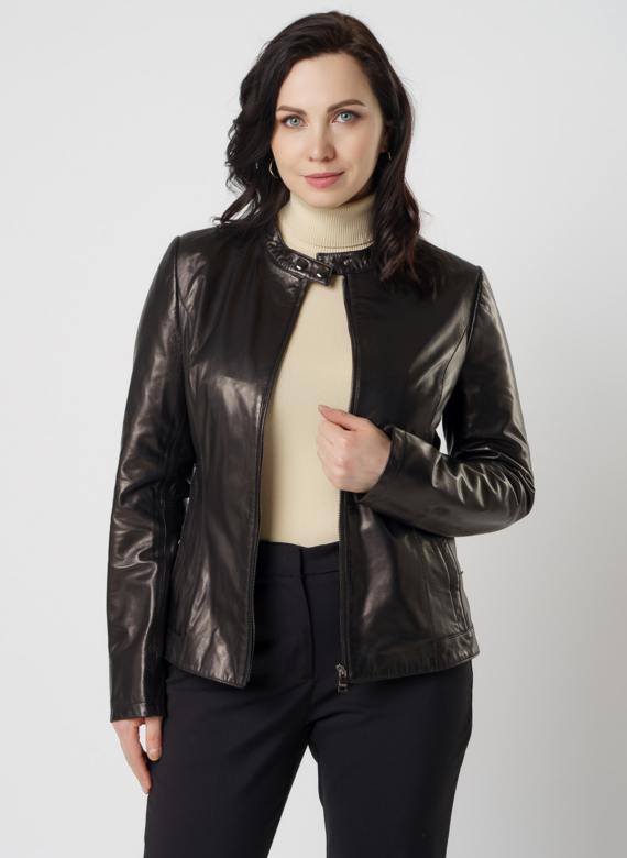 Женская кожаная куртка
