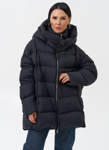 Женский пуховик с капюшоном 