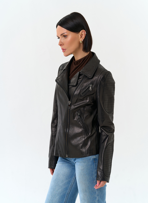 Женская кожаная куртка