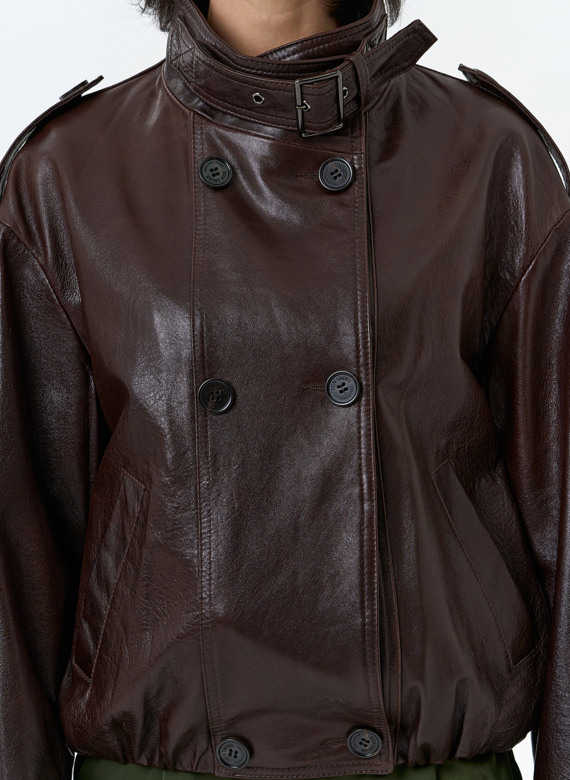 Женская куртка из натуральной кожи