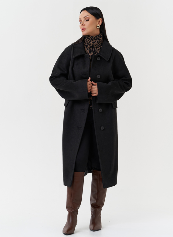 Женское пальто с поясом