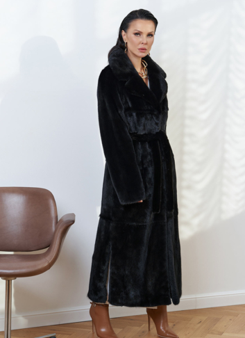 Шуба из меха скандинавской норки