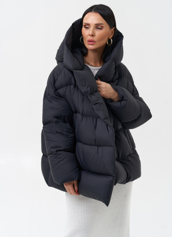 Женский пуховик с капюшоном 