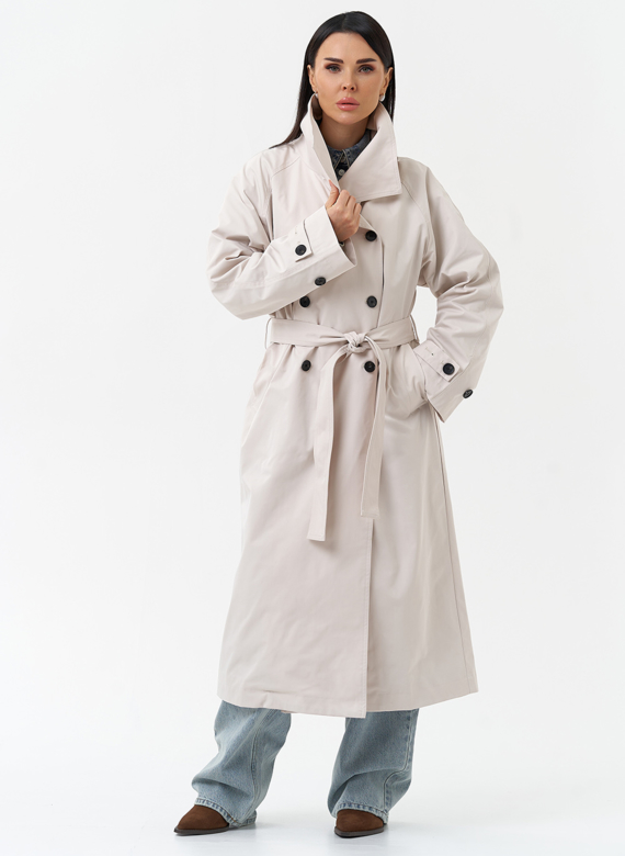 Длинный женский плащ 