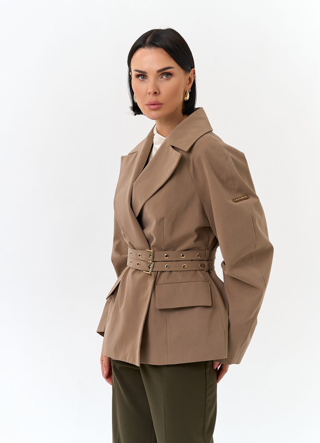 Женская куртка с объемными рукавами модель № 32559 универмаг малина