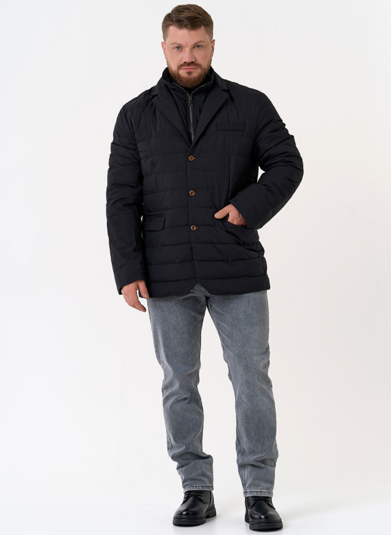 Мужской пуховик со съемной манишкой Мужской пуховик со съемной манишкой