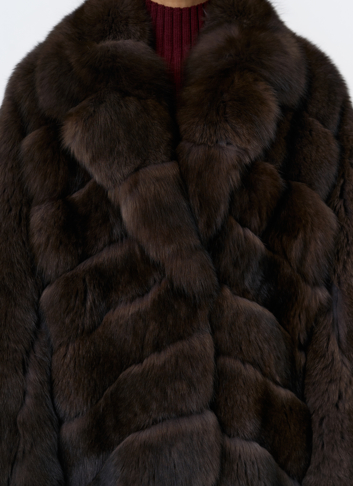 Шуба кимоно из песца