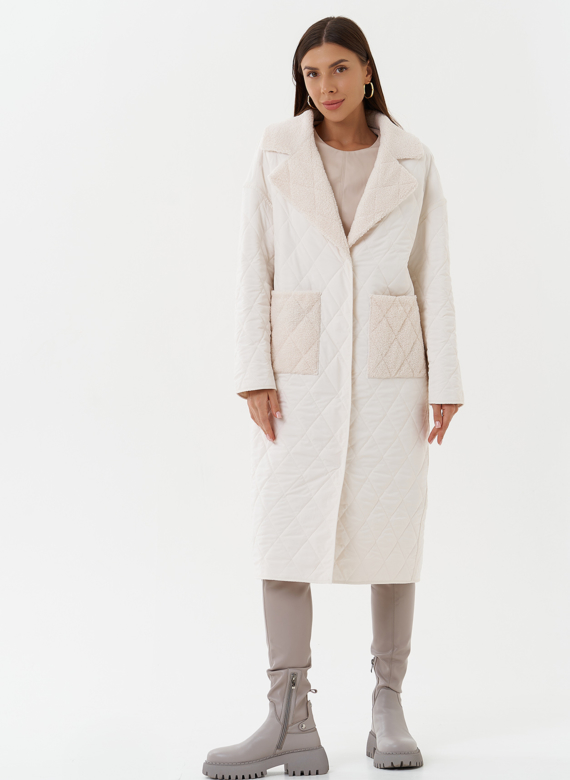 Двустороннее демисезонное пальто с экомехом