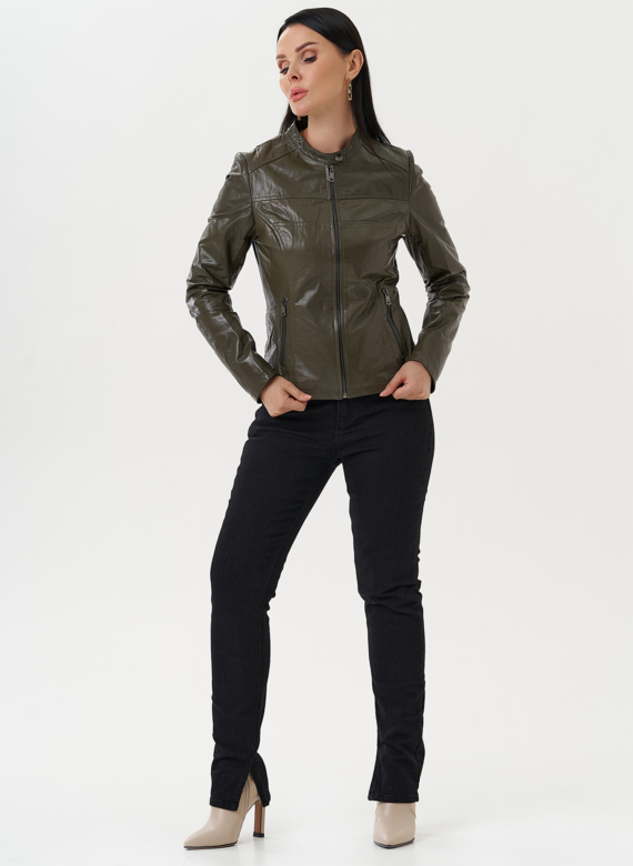 Куртка "мото" из натуральной кожи