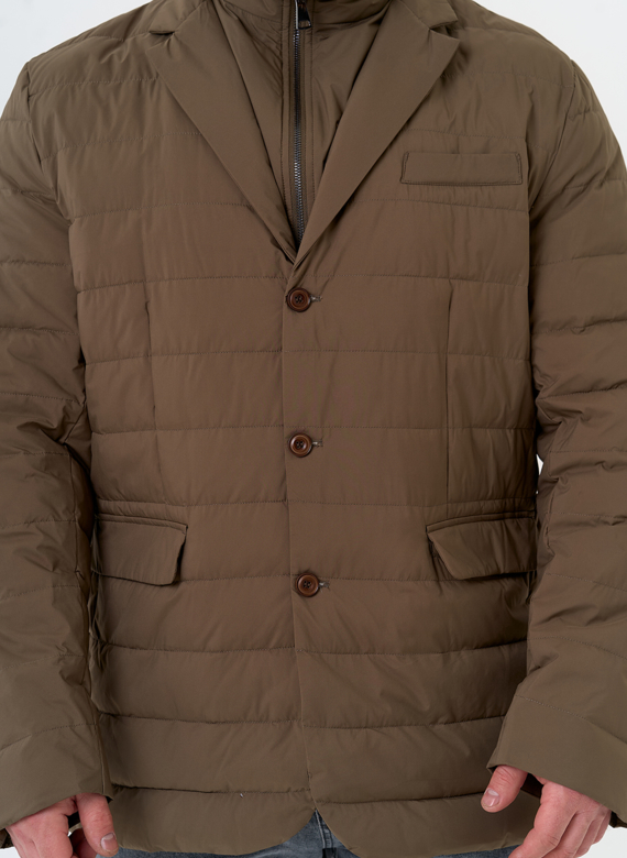 Мужской пуховик со съемной манишкой Мужской пуховик со съемной манишкой