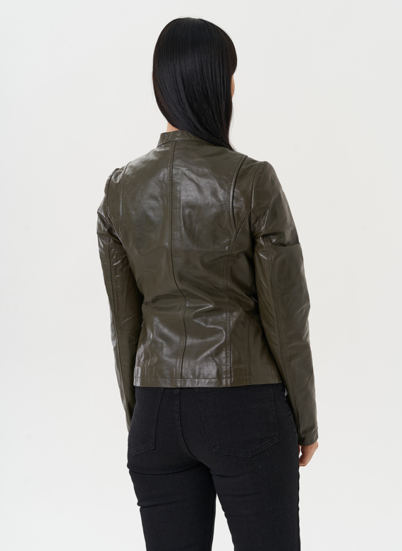 Куртка "мото" из натуральной кожи