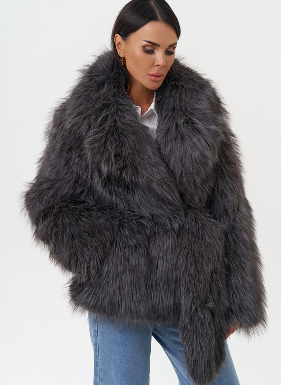 Женская шуба из эко меха