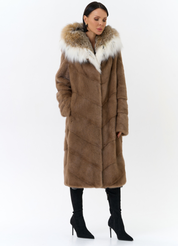 Норковая шуба с рысью