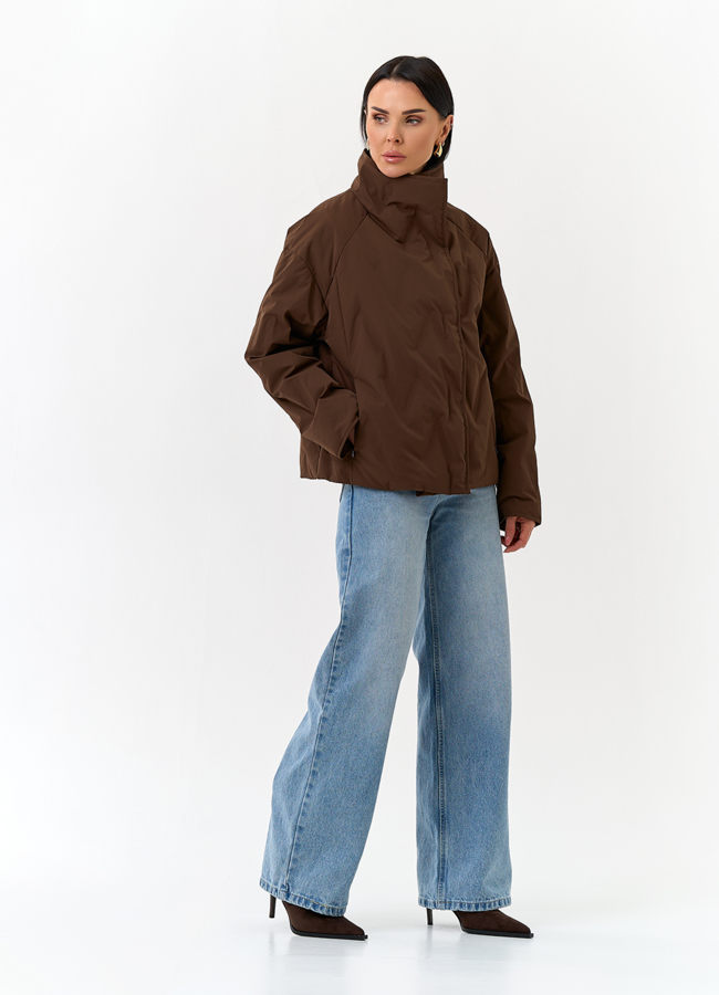 Женская куртка с воротником стойкой модель № 32835 в кредит