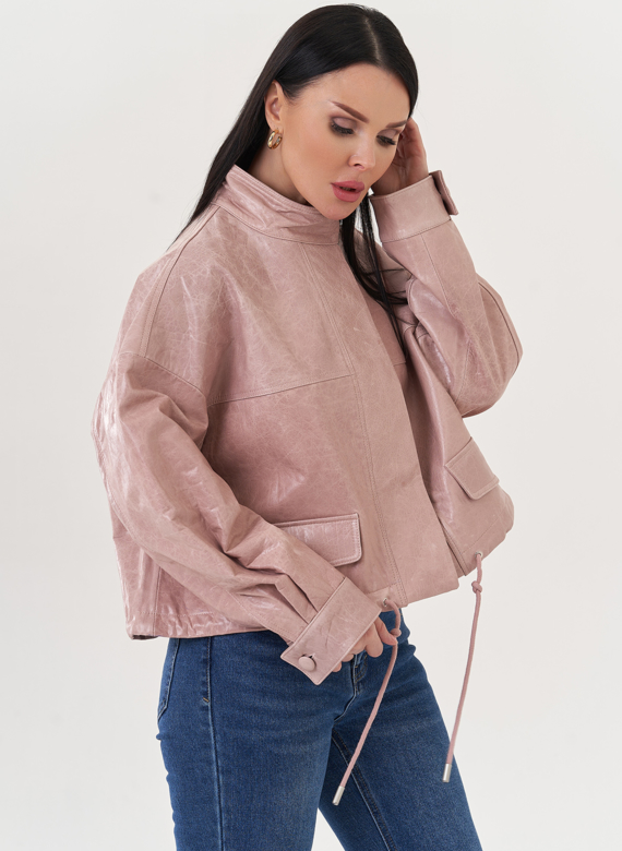 Куртка из натуральной кожи оверсайз