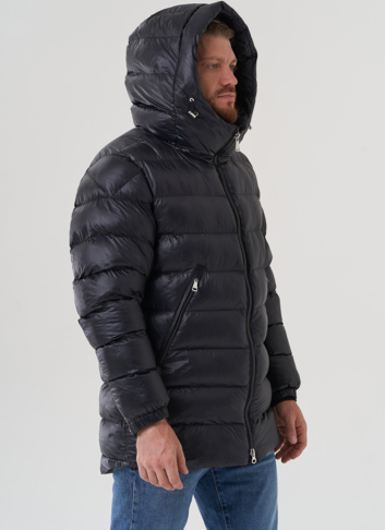 Мужской пуховик с капюшоном 