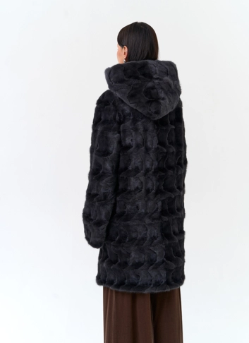 Шуба из меха норки