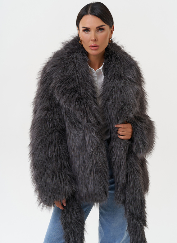 Женская шуба из эко меха
