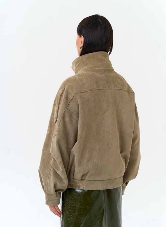 Женская куртка из эко замши