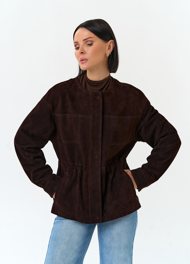 Жакет из натуральной замши модель № 33139 универмаг малина