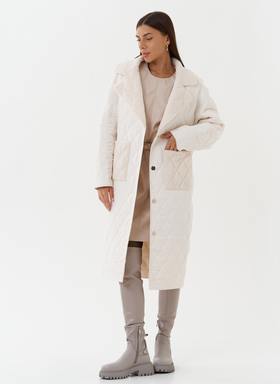 Двустороннее демисезонное пальто с экомехом