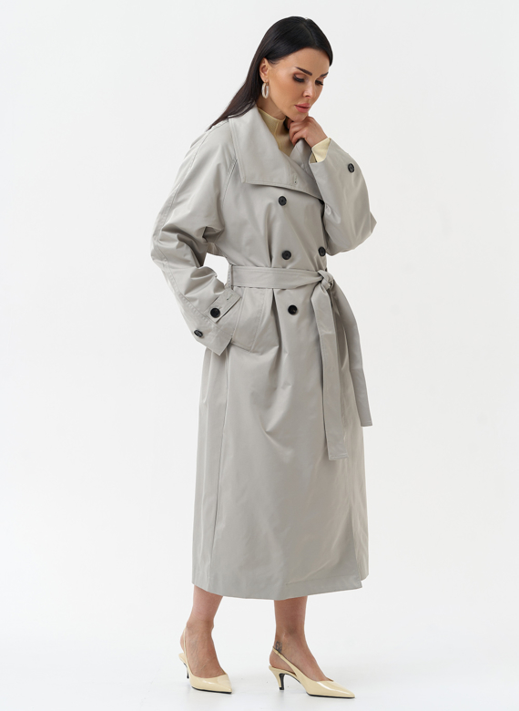 Длинный женский плащ 