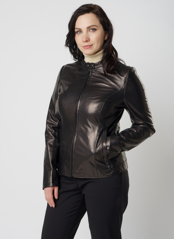 Женская кожаная куртка