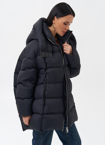 Женский пуховик с капюшоном 
