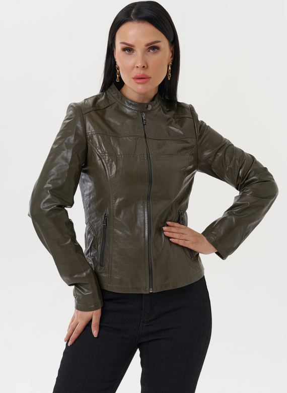 Куртка "мото" из натуральной кожи