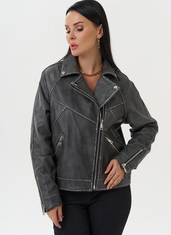 Куртка "косуха" из натуральной кожи