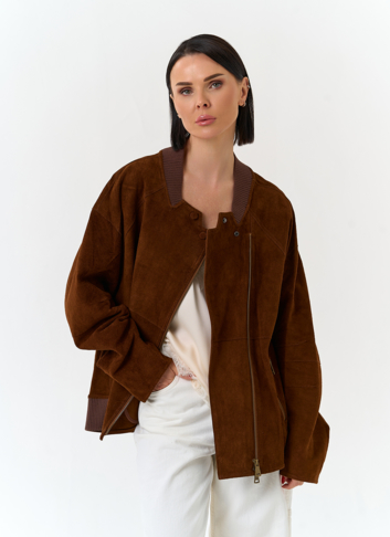 Женская куртка из натуральной замши Женская куртка из натуральной замши