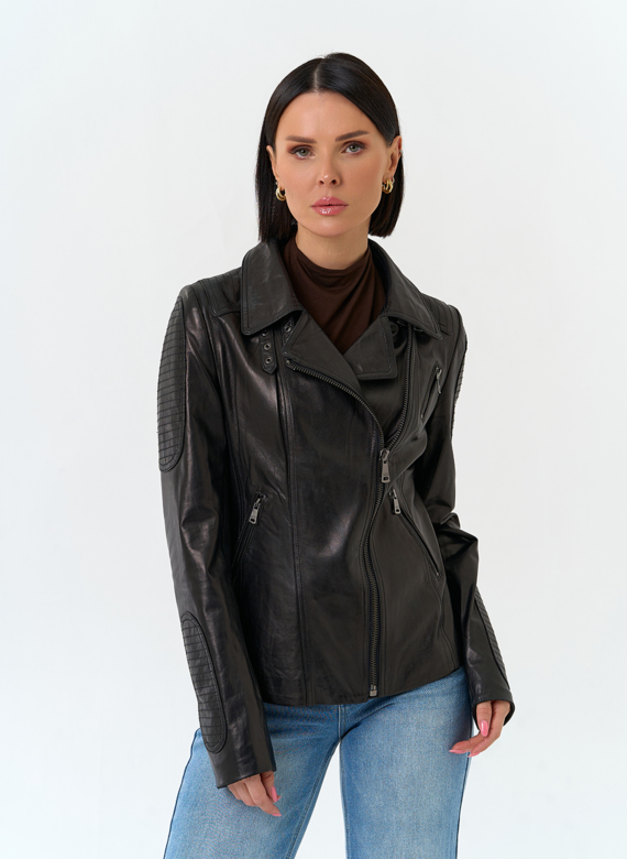 Женская кожаная куртка