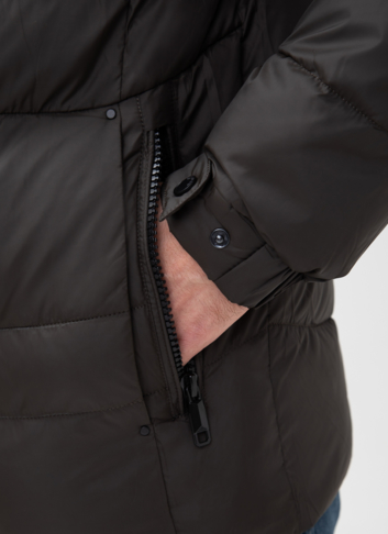 Мужской пуховик с капюшоном 