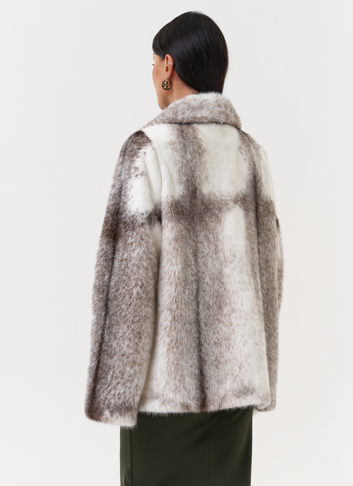 Жакет из норки крестовки cross