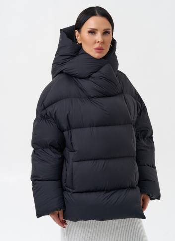 Женский пуховик с капюшоном 