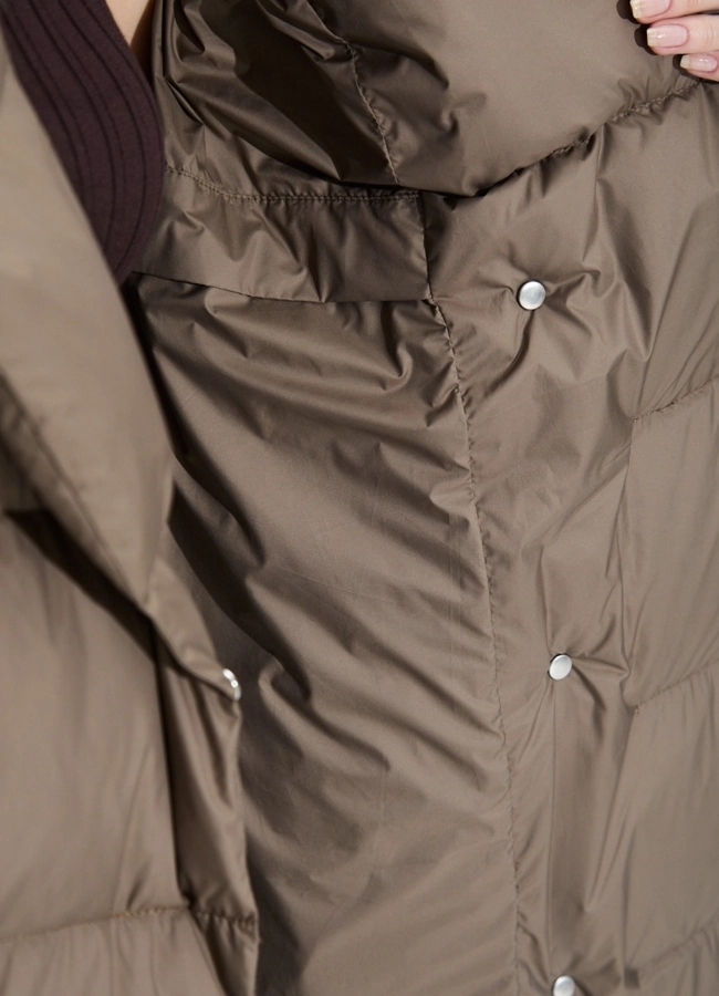 Женский пуховик с английским воротником  модель № 33752 универмаг малина фото