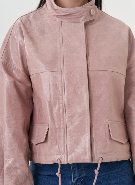 Куртка из натуральной кожи оверсайз