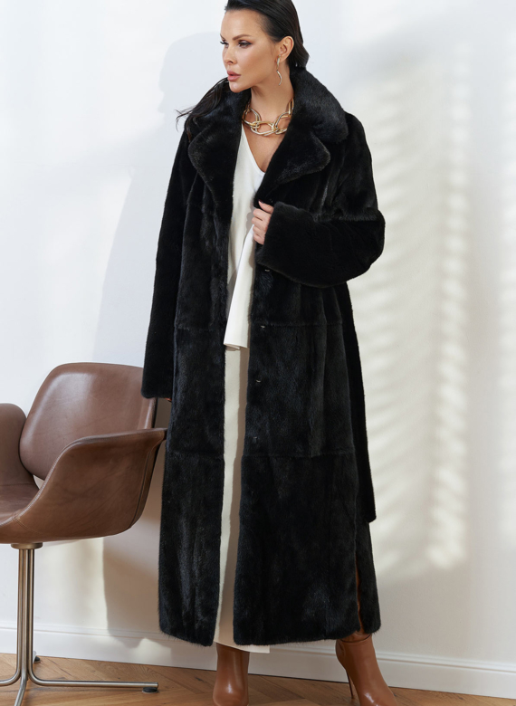 Шуба из меха скандинавской норки