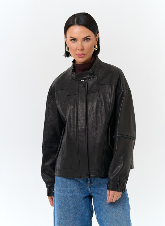 Женская куртка из натуральной кожи