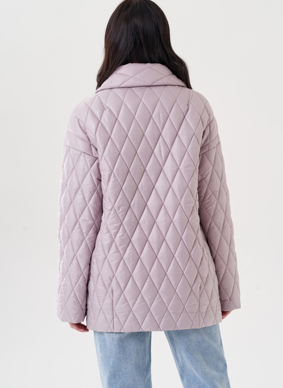 Женское полупальто с английским воротником 