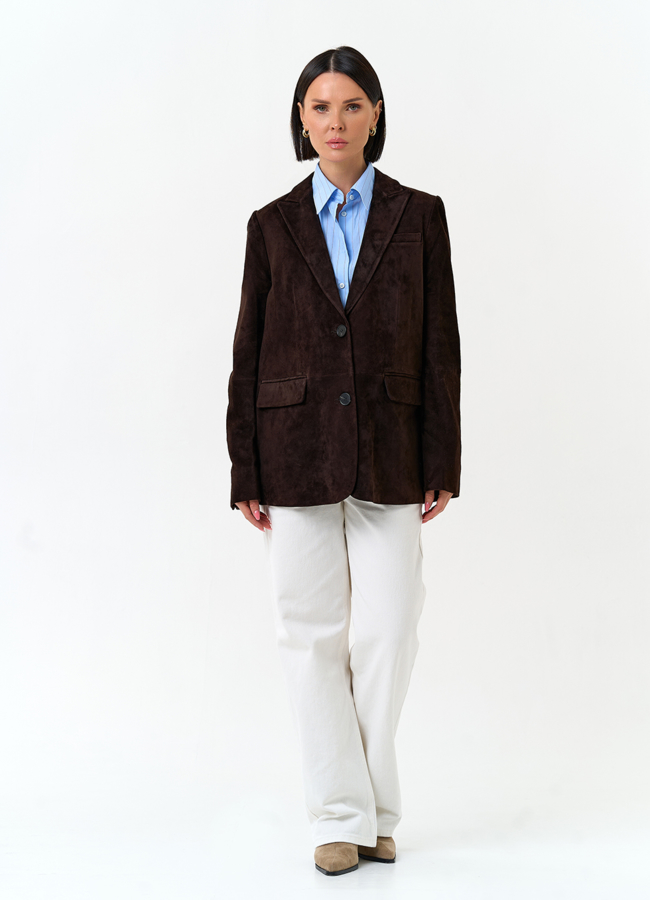 Женский замшевый жакет модель № 29925 в кредит