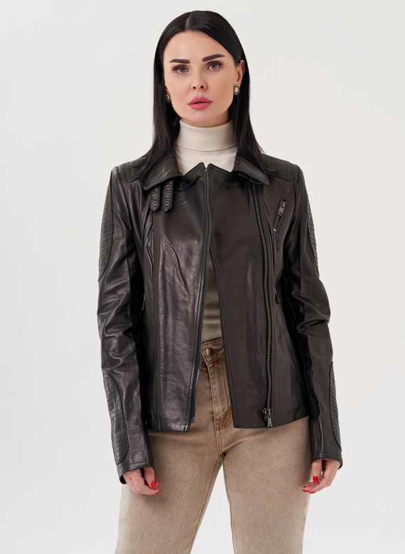 Женская кожаная куртка