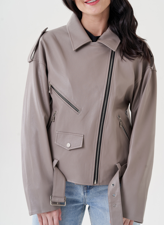 Женская куртка косуха из эко кожи 