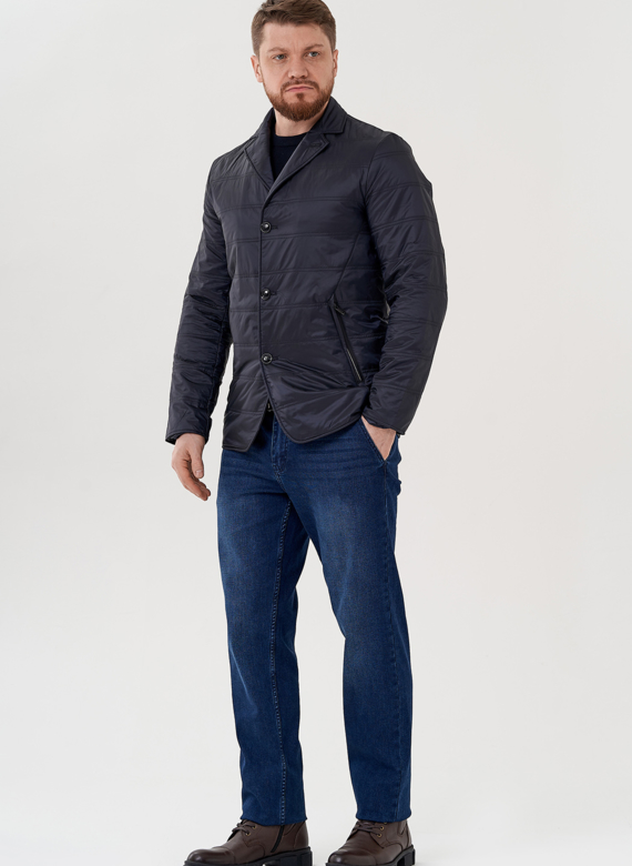 Мужская куртка синего цвета 