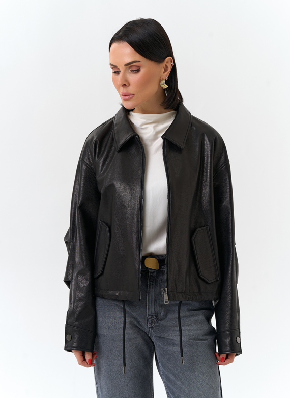 Женская куртка из натуральной кожи