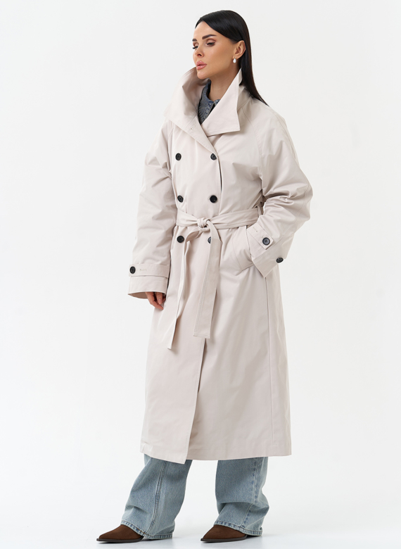 Длинный женский плащ 