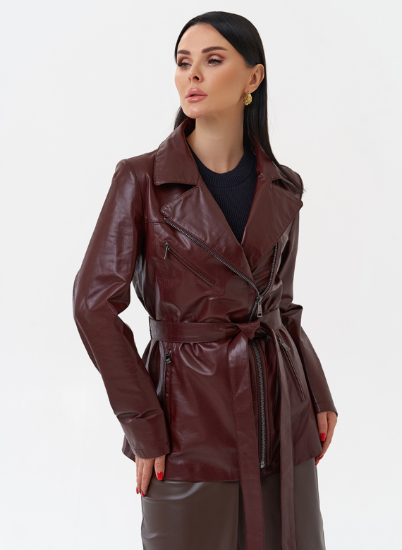 Куртка женская бордового цвета