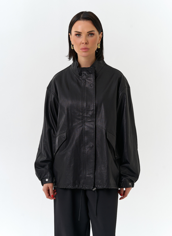 Женская куртка из натуральной кожи 